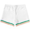 Casablanca Tennis Club Icon Silk Shorts