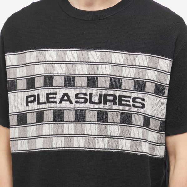 Pleasures Check Knitted T-Shirt