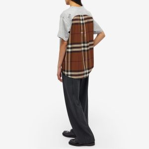 Burberry Checked Back T-Shirt