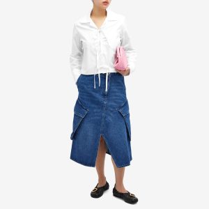 JW Anderson Bow Tie Cropped Shirt