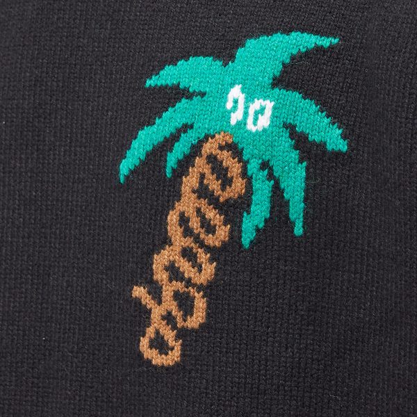 Palm Angels Sketchy Intarsia Crew Knit