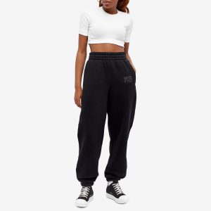 Palm Angels Fitted Ribbed Crop T-Shirt
