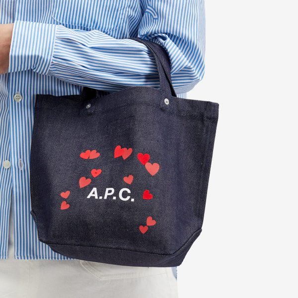 A.P.C. Valentines Logo Mini Tote Bag