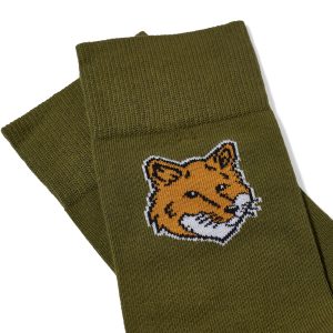 Maison Kitsune Fox Head Socks