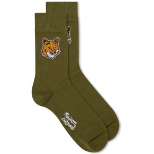 Maison Kitsune Fox Head Socks