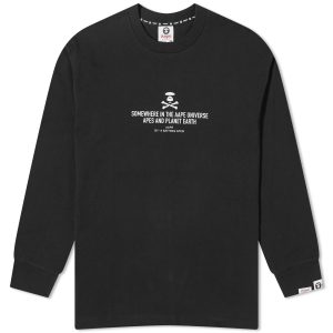 AAPE Big X-Bone Long Sleeve T-Shirt