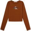Calvin Klein Long Sleeve Seasonal Mono Logo T-Shirt