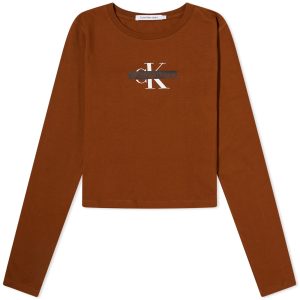 Calvin Klein Long Sleeve Seasonal Mono Logo T-Shirt