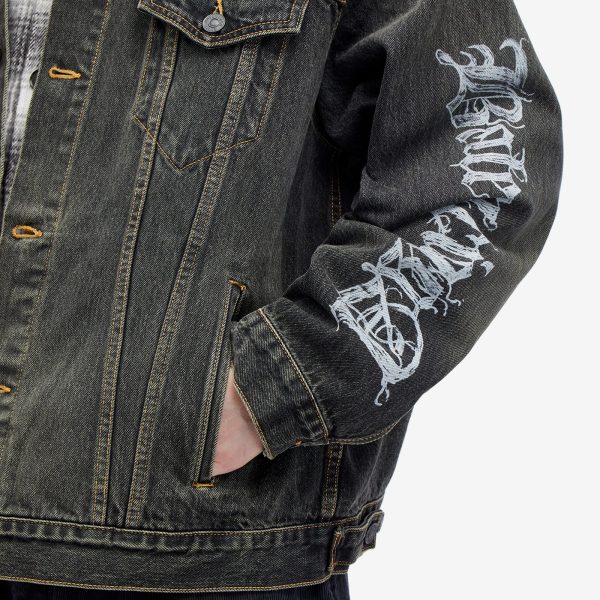 Balenciaga Metal Logo Denim Jacket