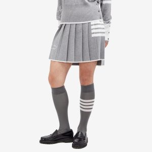 Thom Browne Hector Pleated 4 Bar Mini Skirt