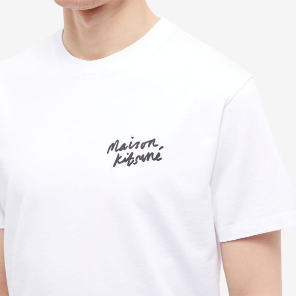 Maison Kitsuné Mini Logo Handwriting T-Shirt