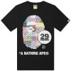 A Bathing Ape 29th Anniversary Ape Head T-Shirt
