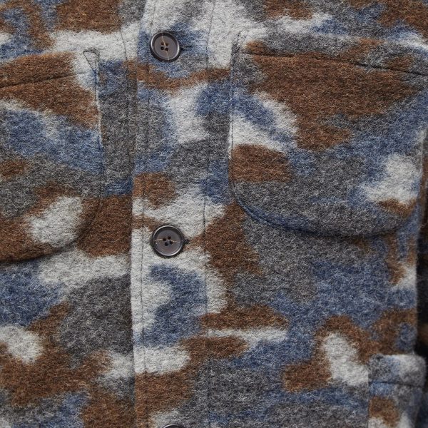 Universal Works Camo Wool Fleece Lumber Jacket