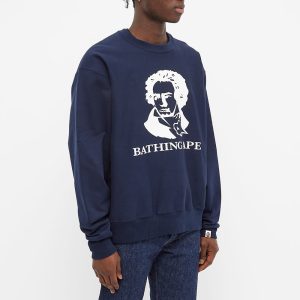 A Bathing Ape Classic Bathing Ape Relaxed Fit Crew Sweat