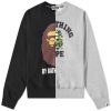 A Bathing Ape College & By Bathing Loose Fit Crew Sweat