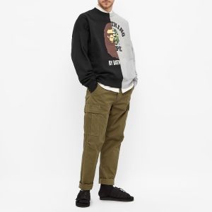A Bathing Ape College & By Bathing Loose Fit Crew Sweat