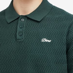 Dime Wave Cable Knit Polo