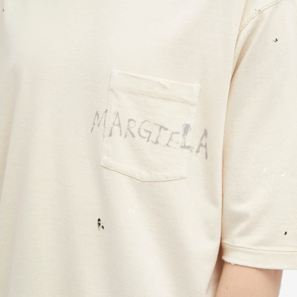 Maison Margiela Graffiti Logo Mock Neck T-Shirt