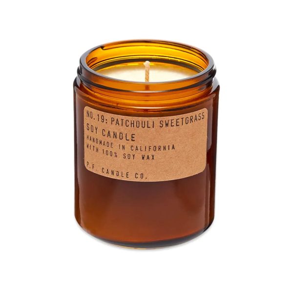 P.F. Candle Co No.19 Patchouli Sweetgrass Soy Candle