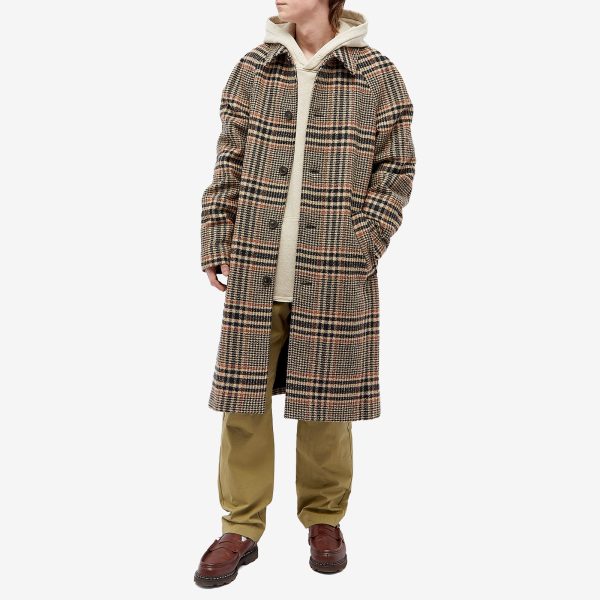 A.P.C. Etienne Check Wool Overcoat