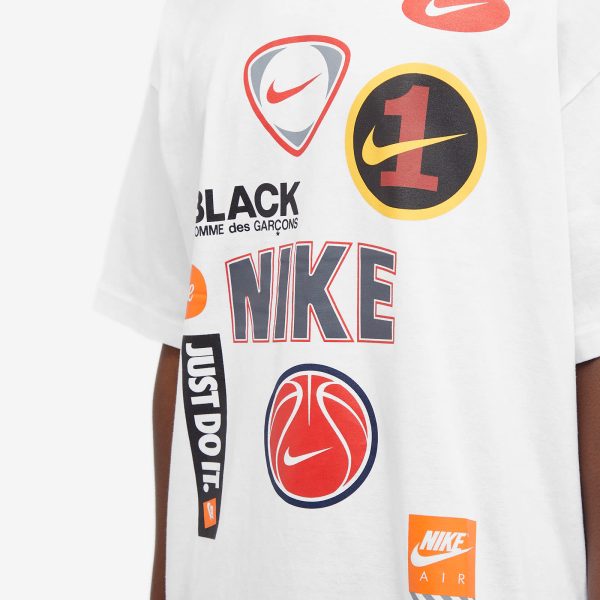 Comme des Garçons Black x Nike Oversized Multi Logo Print Te