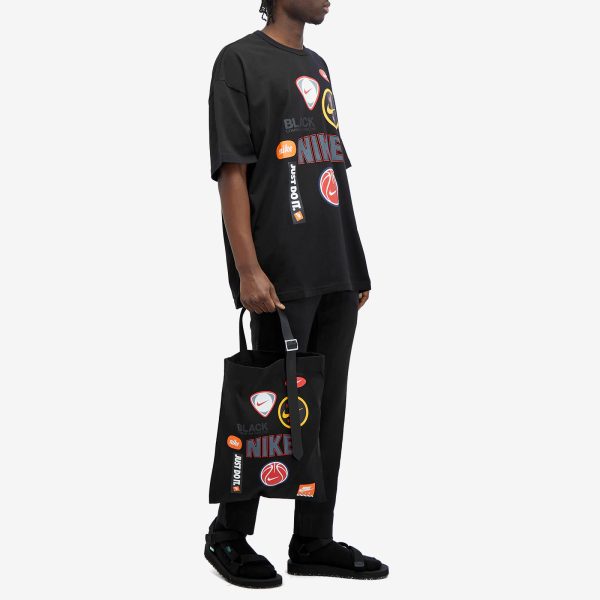 Comme des Garçons Black x Nike Multi Logo Print Tote Bag
