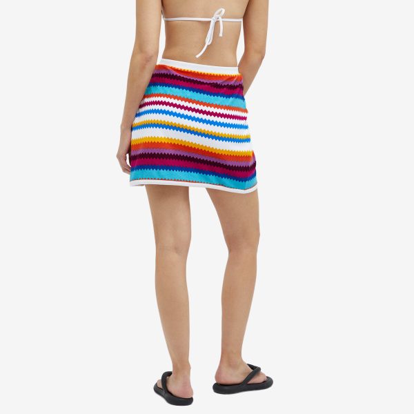 Missoni Towelling Stripe Mini Skirt