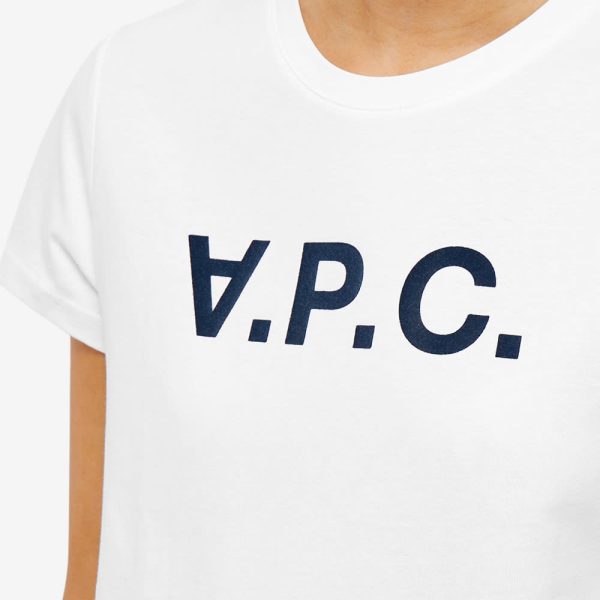 A.P.C. White Vpc Logo T-Shirt