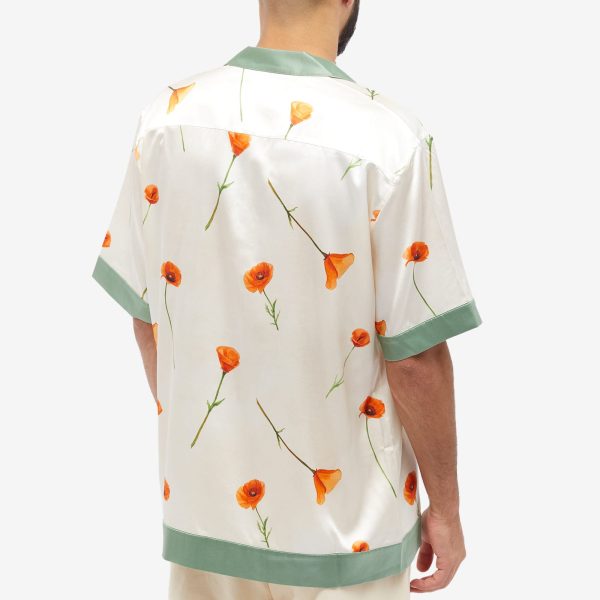 Nahmias Poppy Short Sleeve Silk Shirt