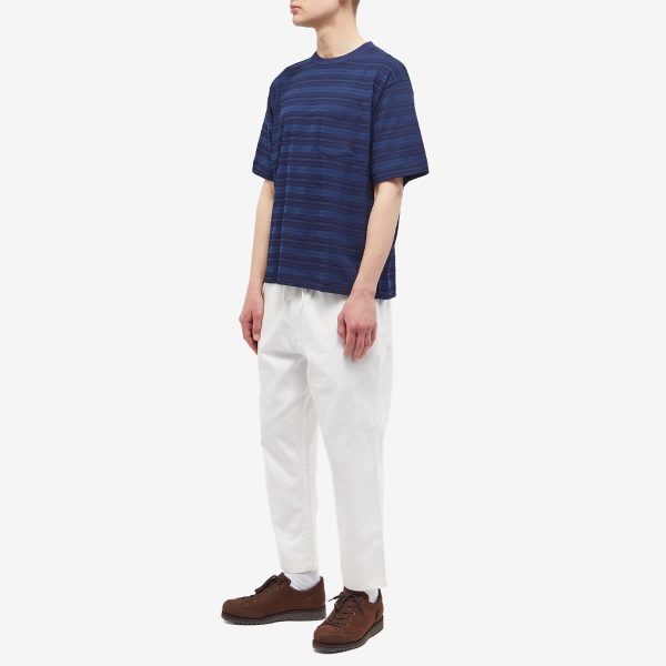 Velva Sheen Made in Japan Indigo Stripe T-Shirt