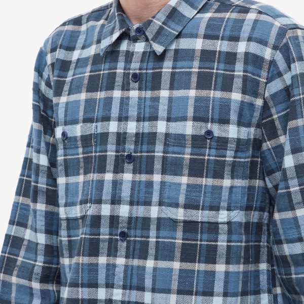 Officine Générale Ahmad Japanese Cotton Check Shirt