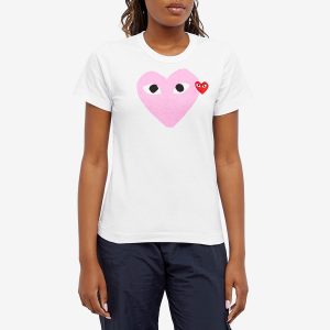 Comme des Garcons Play Women's Double Heart Logo T-Shirt