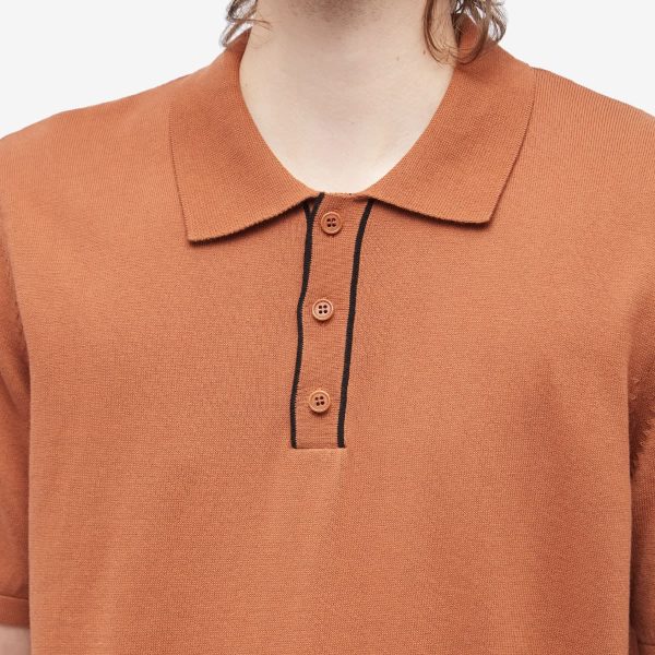 A.P.C. Jacky Embroidered Logo Knitted Polo