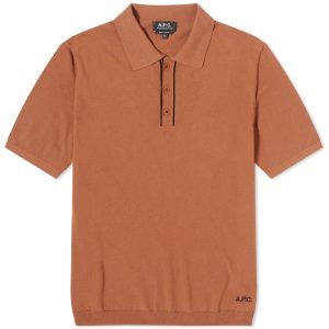 A.P.C. Jacky Embroidered Logo Knitted Polo