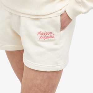 Maison Kitsune Handwriting Logo Regular Jog Shorts