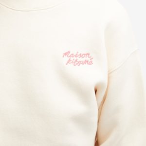 Maison Kitsune Handwriting Logo Comfort Sweatshirt