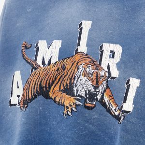 AMIRI Vintage Cropped Tiger Logo Hoodie
