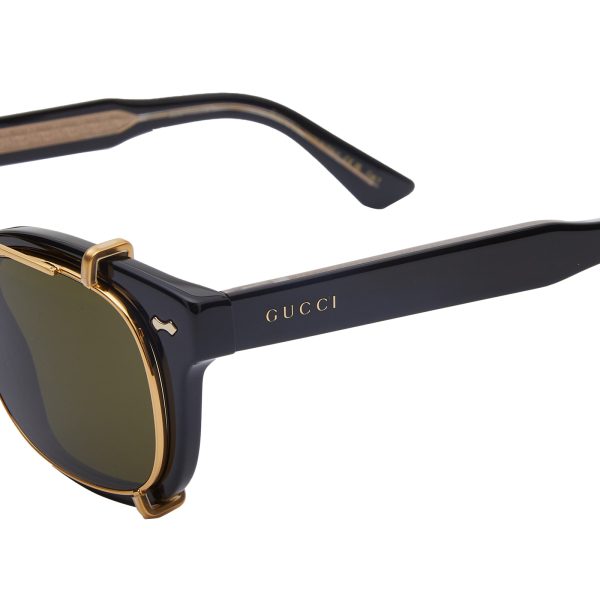 Gucci Eyewear GG0182S Clip On Sunglasses