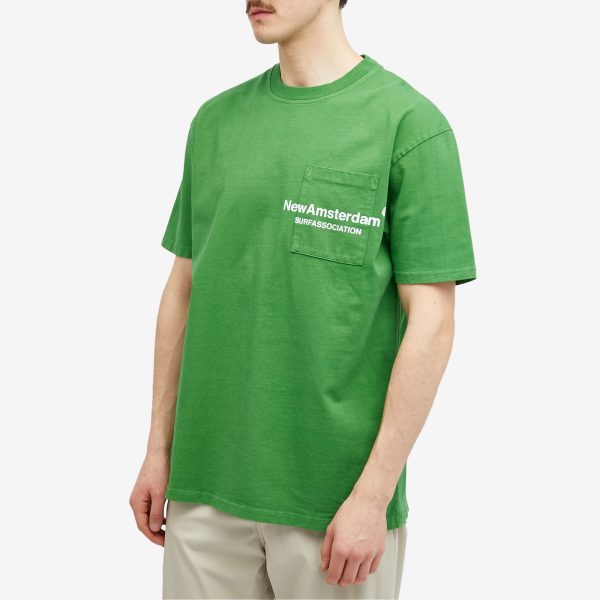 New Amsterdam Surf Association Throw Pocket T-Shirt