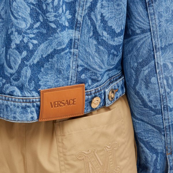 Versace Baroque Print Denim Jacket