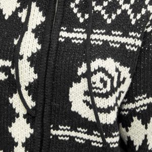 OPEN YY Rose & Deer Jacquard Knit Jacket