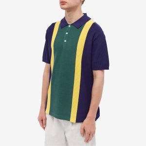Beams Plus Stripe Knitted Polo