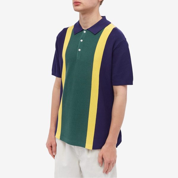 Beams Plus Stripe Knitted Polo