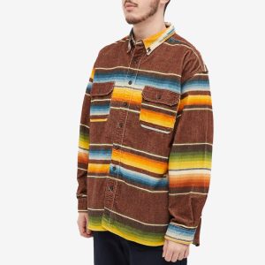 Orslow Loose Fit Mexican Rag Print Shirt