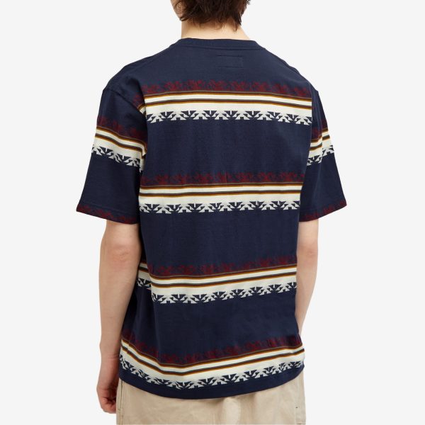 Beams Plus Jacquard Stripe Pocket T-Shirt