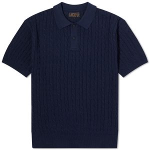 Beams Plus Cable Knit Polo