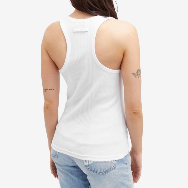 Jean Paul Gaultier Overall Buckle Ribbed Tank Top