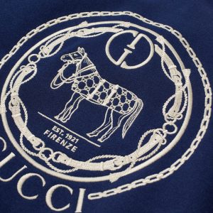 Gucci Horse Parade Logo Crew Neck Sweat