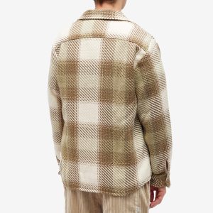 Wax London Ombre Check Whiting Overshirt