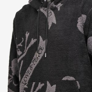 MASTERMIND WORLD Terry Cloth All Over Skull Hoodie